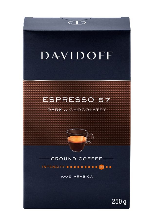 Davidoff Espresso 57 Ground Coffee 250grams - Image 1