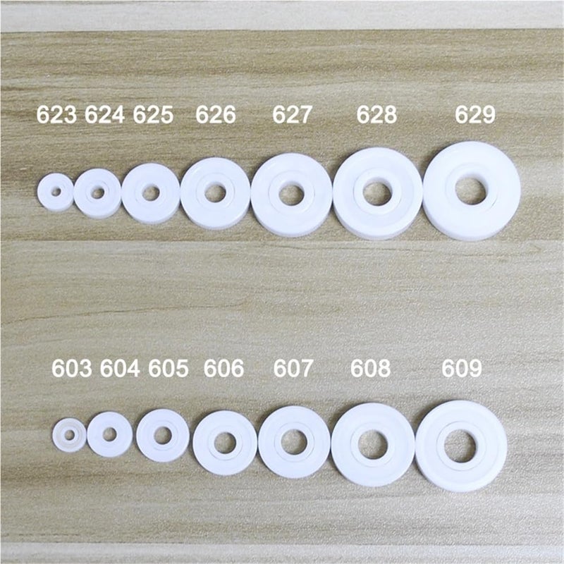 623 2RS 3x10x4mm محامل كروية مصغرة خزفية كاملة مغلقة مضادة للغبار 603 604 605 606 607 608 609 - Image 3