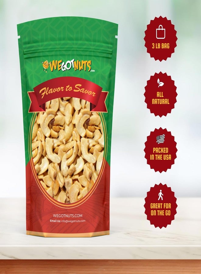 We Got Nuts Raw Cashew Pieces, Unsalted and Unroasted, for Cashew Milk, Cheese, and Butter, 3 lb Resealable Bag - Image 2