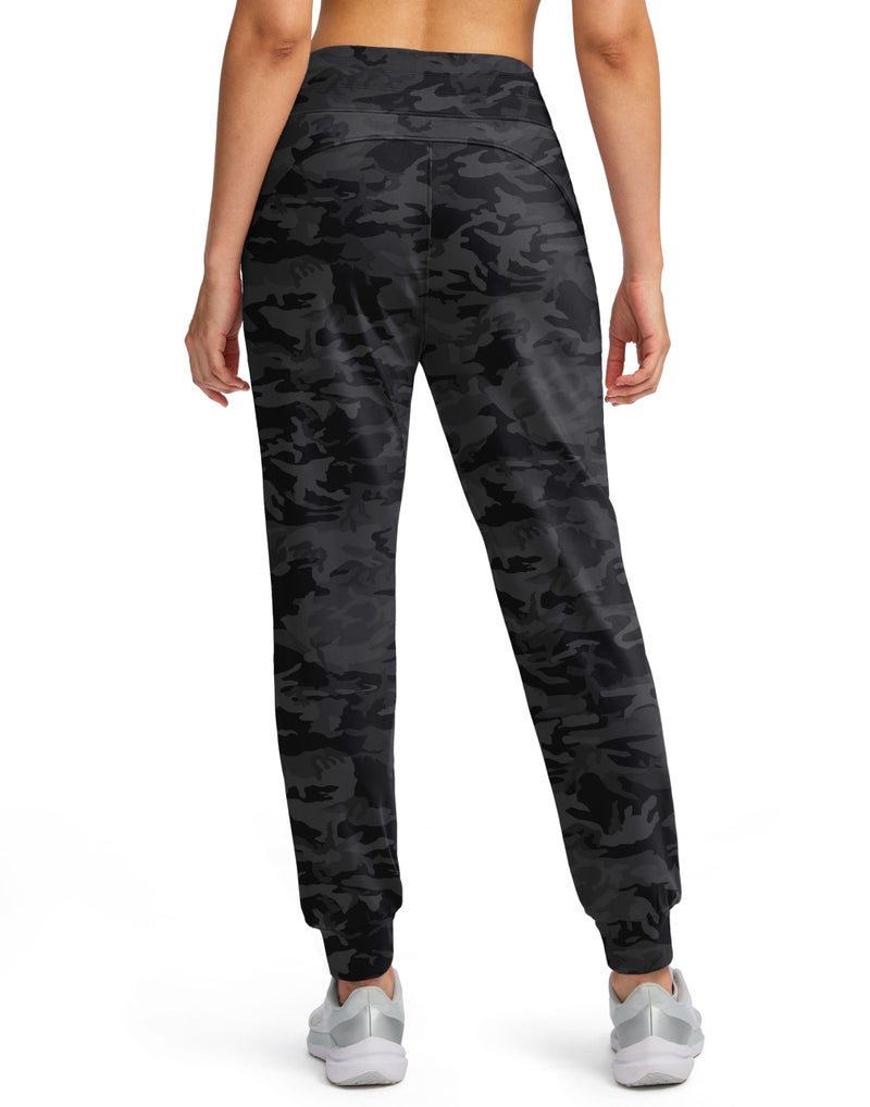 Soothfeel Women's Fleece Lined Joggers Water Resistant High Waisted Sweatpants Winter Warm Thermal Running Hiking Pant Pocket ï¼ˆGrey camo Mï¼‰ - Image 2