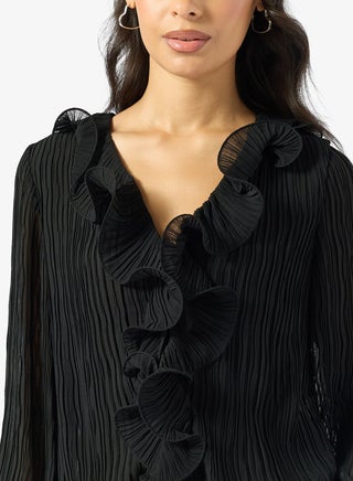 Faye Ruffle Long Sleeve Top