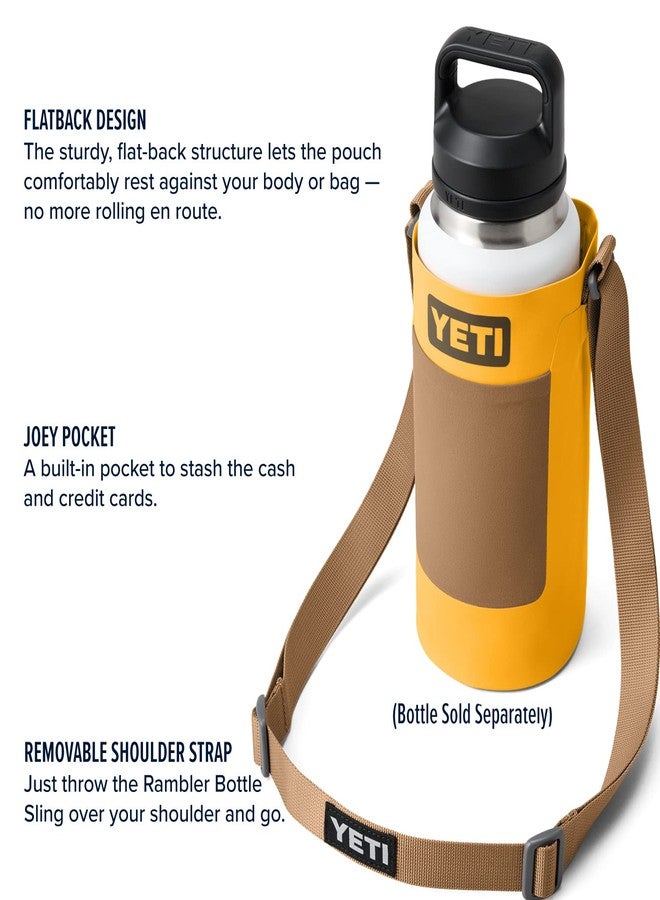 YETI Small Bottle Sling for Rambler 18 oz. Bottle, Alpine Yellow - Image 2