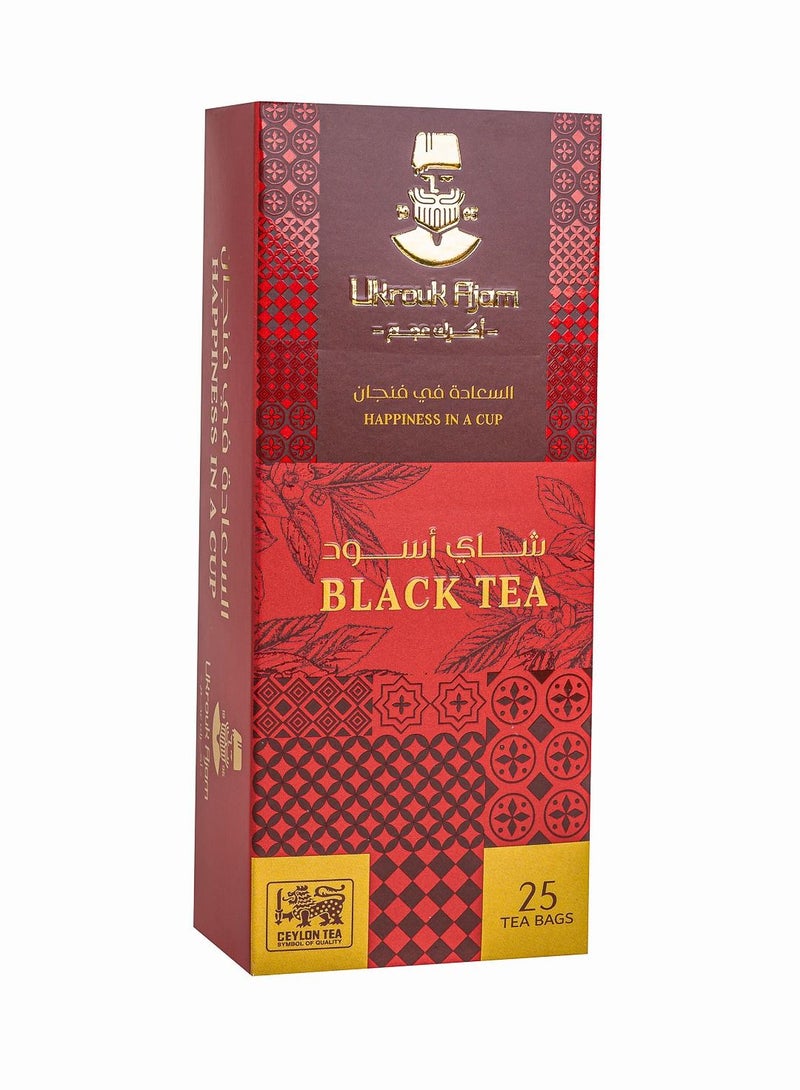 Ukrouk Ajam Ukrouk Ajam Pure Ceylon Black Tea(25 tea bags)  - Image 2