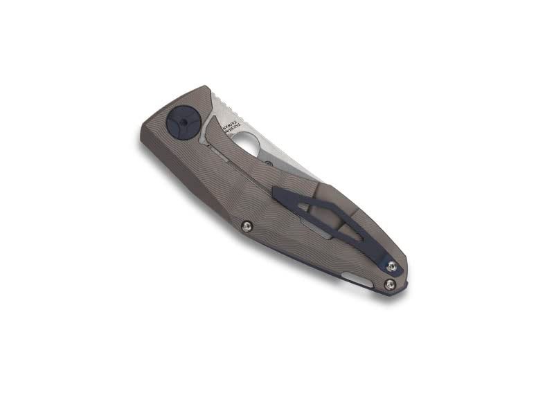 Spyderco Drunken Prestige Premium Knife with 3.50" CPM S90V Stainless Steel Blade and Black Titanium Carbon Fiber Handle - PlainEdge - C235CFTIP - Image 4