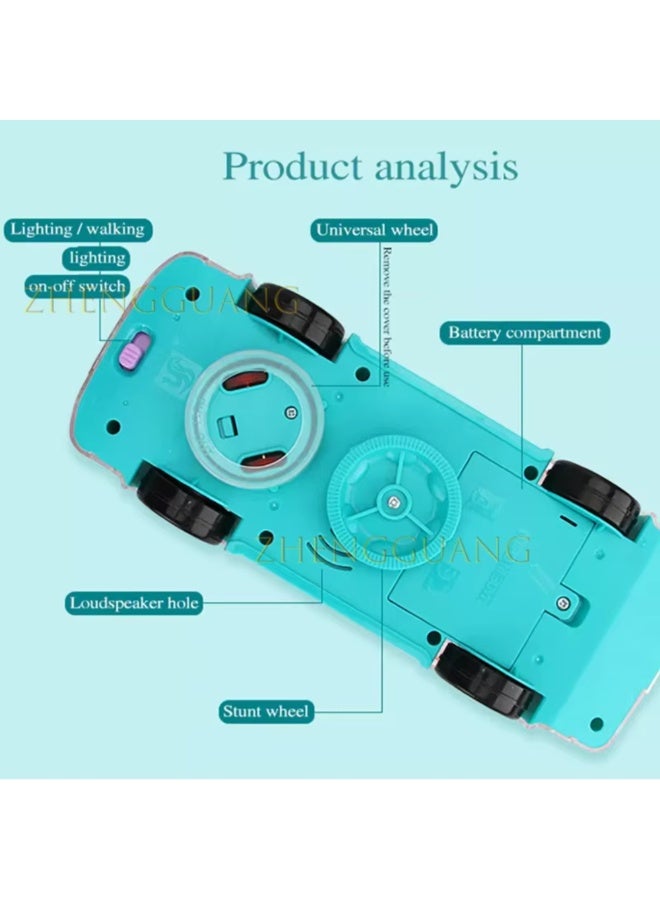 لعبة الحافلة التروس الشفافة مع أضواء وموسيقى وحركة تلقائية – موديل 88909-139 للأطفال +3 سنوات - Image 2
