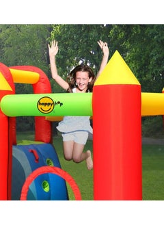 Happy Hop Happy Hop Jump & Splash Double Blaster Play Center with Water Slide, Climbing Wall and Water Cannons 400x300x220cm | Inflatable Bouncer | Inflatable Water Park Powered by Electric Blower | Jumping Castle for Outdoor Play | Water Play Adventure | Suitable for Ages 3+  - Image 4