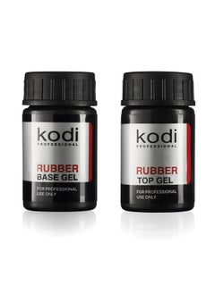 Essional Rubber Top & Base Gel Set By Kodi | 14Ml 0.49 Oz | Soak Off, Polish Fingernails Coat Kit | For Long Lasting Nails Layer | Easy To Use, Non-Toxic & Scentless | Cure Under Led Or Uv Lamp