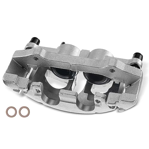 A-Premium Disc Brake Caliper Assembly with Bracket Compatible with Select Ford and Lincoln Models - Expedition/Navigator 2007 2008 2009, 5.4L, Sport Utility - Front Right Passenger Side - Image 1