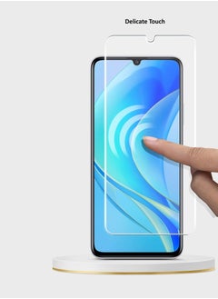 دبليو تيك واقي شاشة من الزجاج المقوى بحواف منحنية 9H 2.5D من سلسلة بريميوم لهاتف Huawei Nova Y71 / Nova Y70 / Y70 Plus شفاف  - Image 5