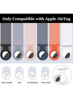 Sweet seven Secure Your Belongings: Silicone AirTag Holder Case with Hidden GPS & Stylish Brooch Pin - Keep Kids Safe with Safer Than, Necklace, or Keychain Option 2 pack Black and Gray  - Image 5