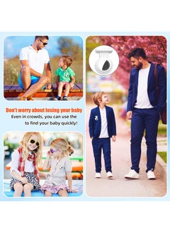 Sweet seven Secure Your Belongings: Silicone AirTag Holder Case with Hidden GPS & Stylish Brooch Pin - Keep Kids Safe with Safer Than, Necklace, or Keychain Option 2 pack Black and Gray  - Image 4