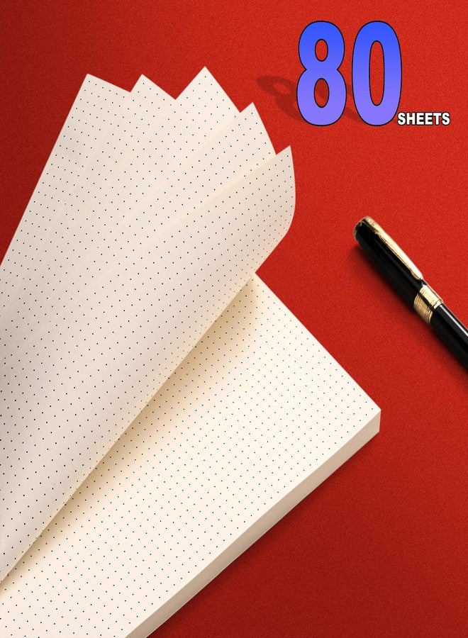 Tofun A5 Dot Grid Paper, 6 Hole Punched,A5 Dotted Refill Paper for Filofax Planner/Binders/Organizer, 8.3x5.6 Inch,80 Sheets,Beige,100GSM (1) - Image 3