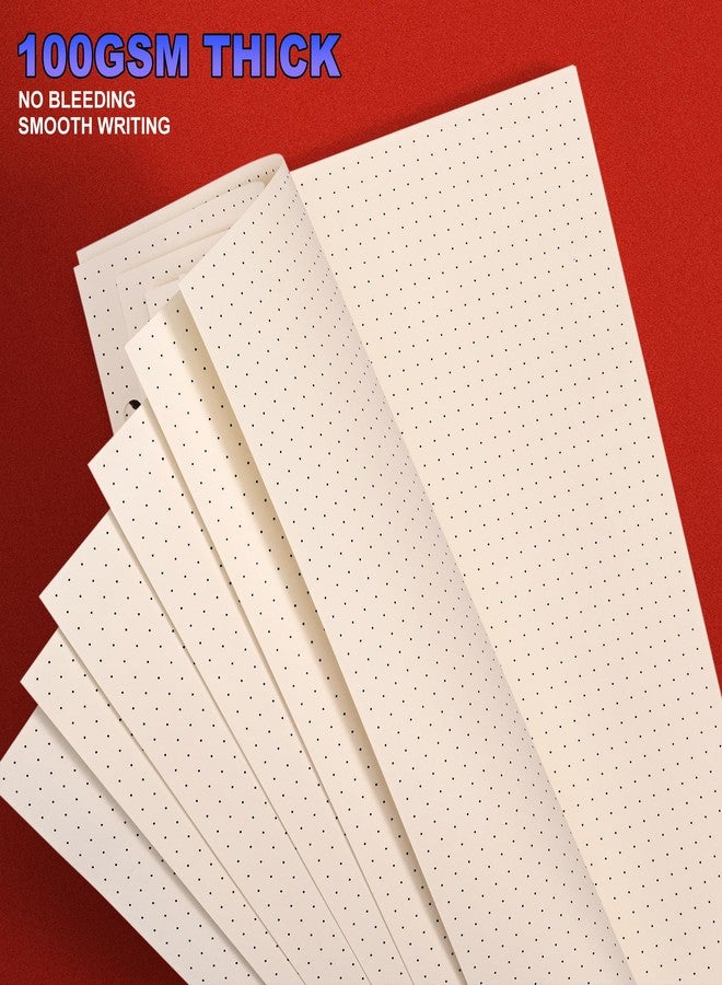 Tofun A5 Dot Grid Paper, 6 Hole Punched,A5 Dotted Refill Paper for Filofax Planner/Binders/Organizer, 8.3x5.6 Inch,80 Sheets,Beige,100GSM (1) - Image 4