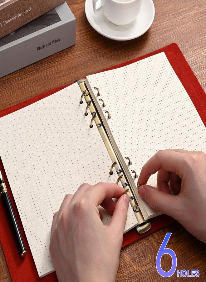 Tofun A5 Dot Grid Paper, 6 Hole Punched,A5 Dotted Refill Paper for Filofax Planner/Binders/Organizer, 8.3x5.6 Inch,80 Sheets,Beige,100GSM (1) - Image 5