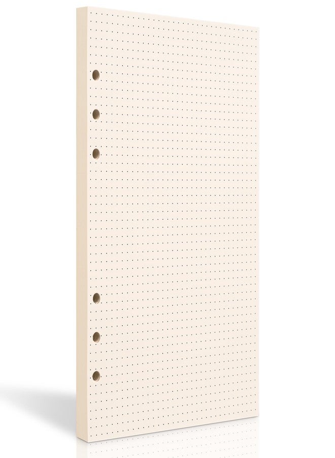 Tofun A5 Dot Grid Paper, 6 Hole Punched,A5 Dotted Refill Paper for Filofax Planner/Binders/Organizer, 8.3x5.6 Inch,80 Sheets,Beige,100GSM (1) - Image 1