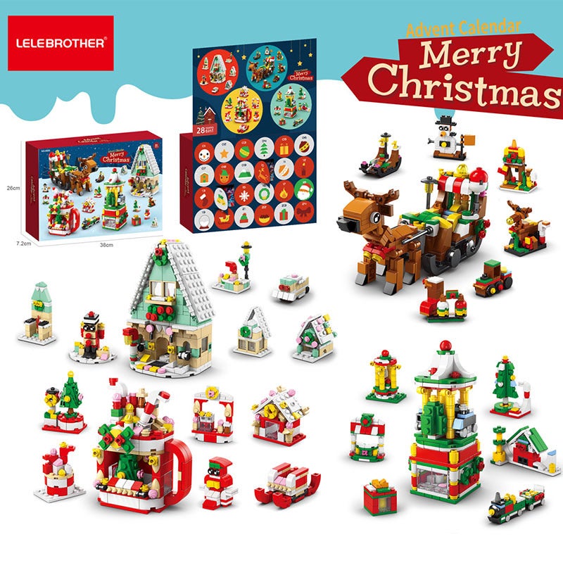 [] Christmas Tree Building Blocks Surprise Blind Box Children'S Assembled Educational Toys Christmas Creative Gift Ornaments - Image 4