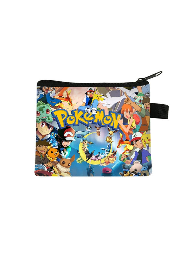 Pikachu Children's Coin Purse Pokémon Children's Cute Storage Mini Bag Cartoon Portable Key Card Holder