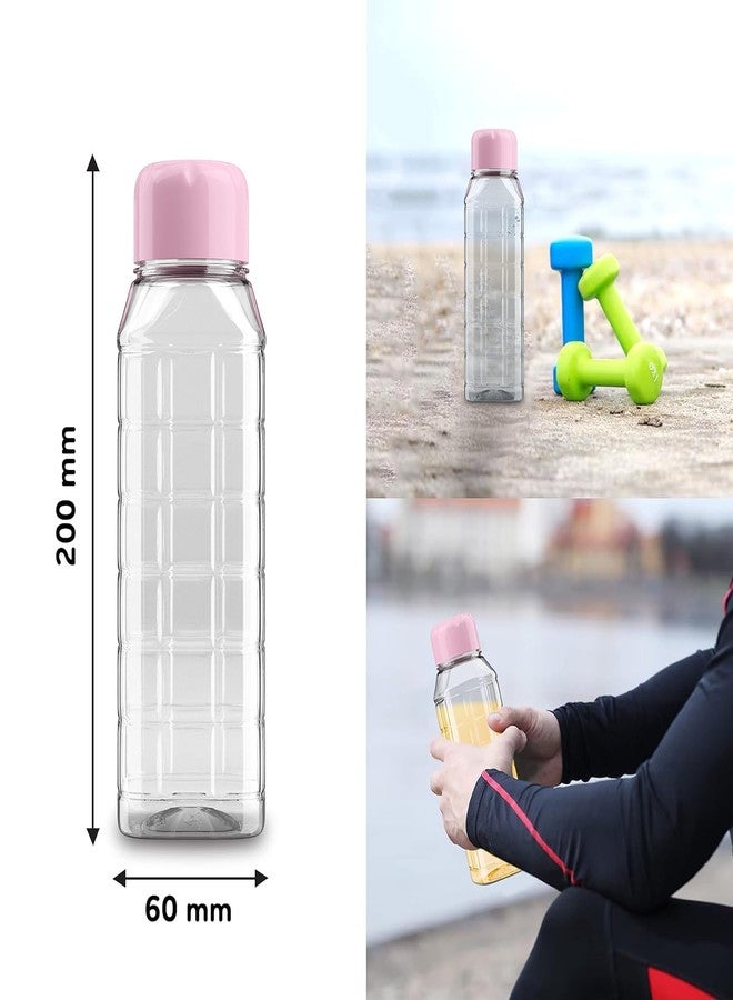 SBA PRIME SBA BPA Free Clear PET Water Bottle with Grip Design Leak Proof Cap Reusable Fridge Bottle for Home Office Gym School Travel (500ML) - Image 5