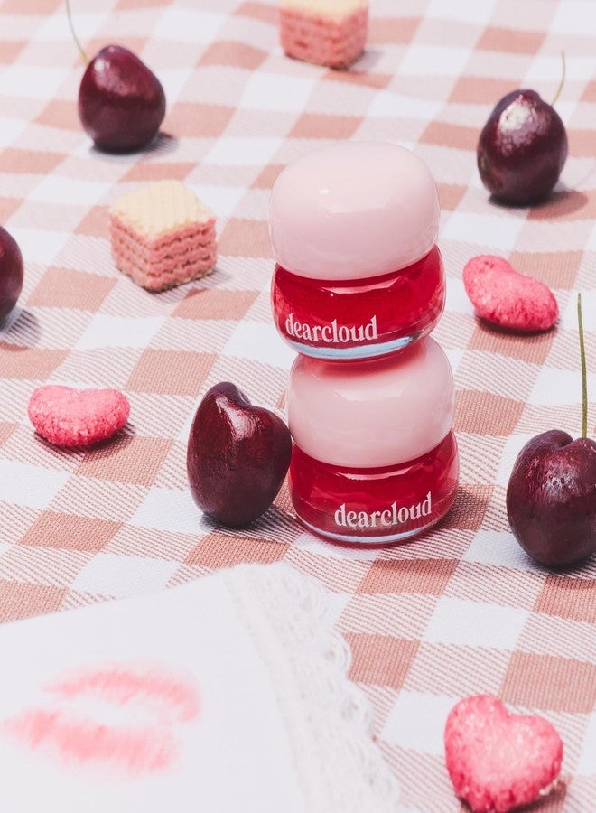 dearcloud Dewy Lip Jam - Hydrating Lip Balm & Gloss with Vitamin E, Korean Skincare (Deep Cherry) - Image 2