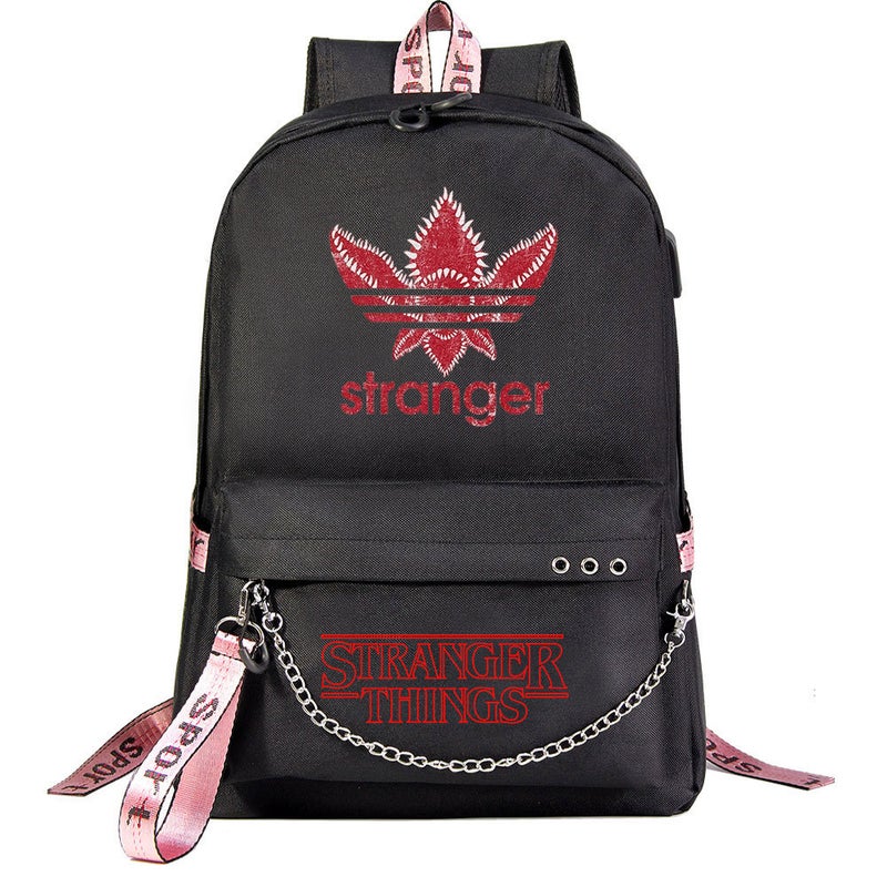 Selling American Tv Series Strange Story Printed Usb Teenage Student Schoolbag Unisex Casual Travel Backpack - Image 1