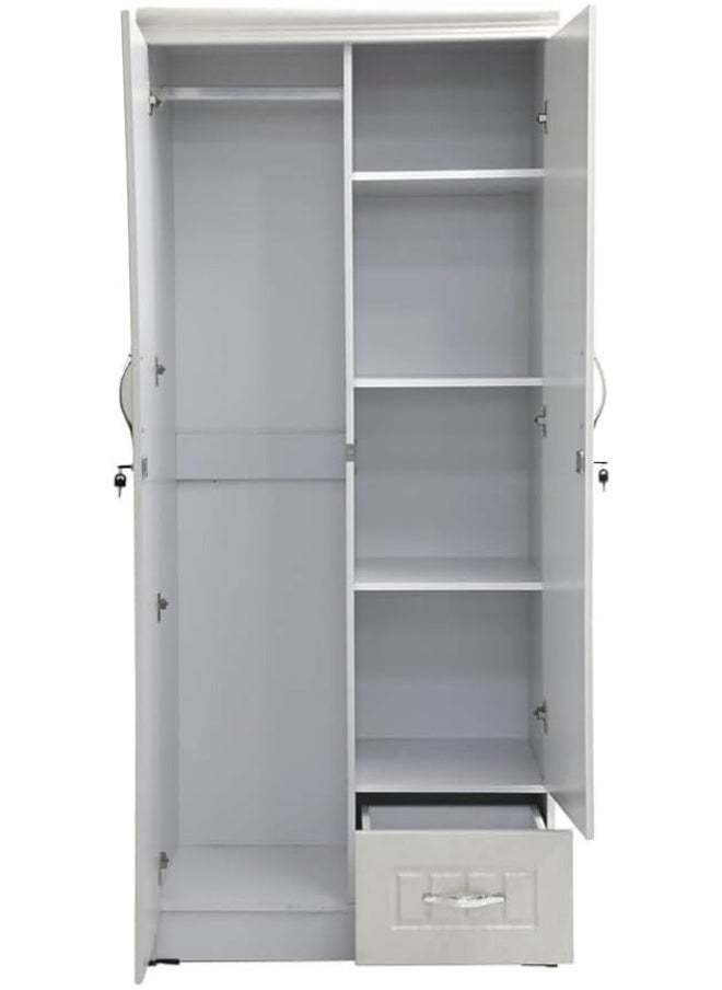 2 Door Wooden Wardrobe Cabinet Cupboard Engineered Wood Modern Stylish Heavy Duty With Mirror Color White - pzsku/ZBCA3CC5F4B045FB2173AZ/45/_/1732286793/df1a3fdc-45ef-4b3e-96a1-4bc1594213be