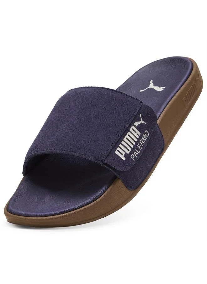 Puma Deep Plum-Warm White-Gum Leadcat 2.0 Palermo Foil Slides Unisex for Men | Best Price UAE