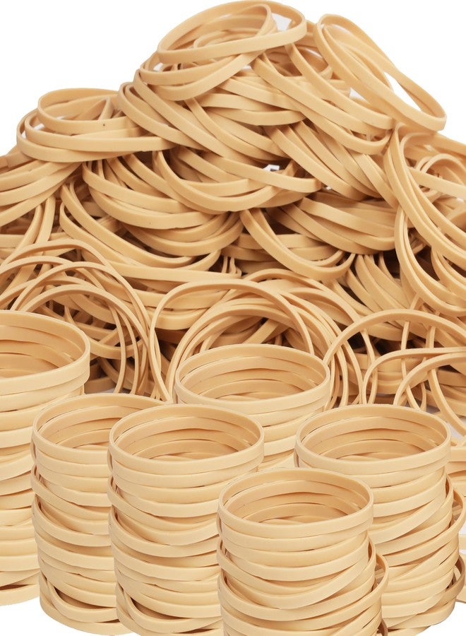 HSNOHSN Rubber Bands Size#32 (3” x 1/8”) Elastics Band 220pcs Beige Rubber Bands for Office Supplies Home School - Image 1