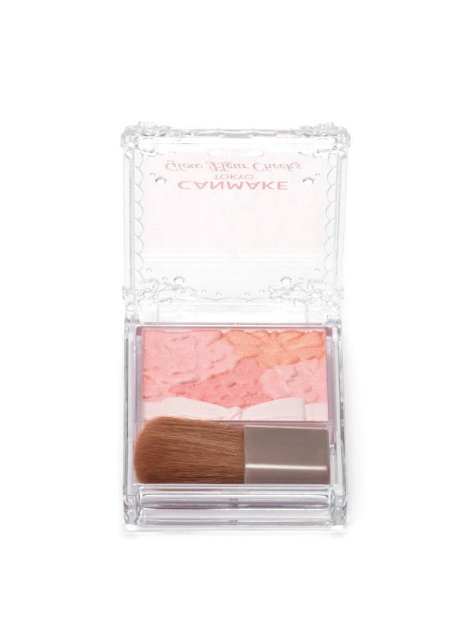 CANMAKE Glow Fleur Cheeks [02] Apricot Fleur - Image 1