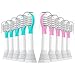 CILGEWH Kids Replacement Toothbrush Heads 10 Pack for Philips Sonicare Electric Toothbrush Soft Brush Head for Child 37 for Boy Girl5pink5blue - Image 1
