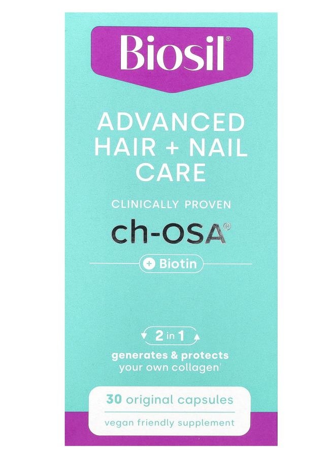 BIOSIL - Advanced Hair + Nail Care + Biotin 30 Original Capsules - Image 1