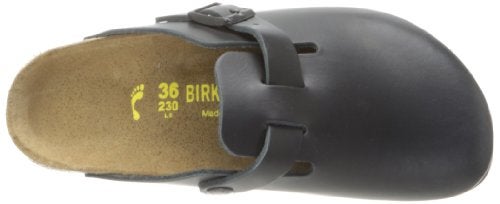 BIRKENSTOCK حذاء عمل غير محدد الجنس من بيركنستوك بوسطن سوبر جريب جلد مقاوم للانزلاق، أسود، 41 م EU - Image 5