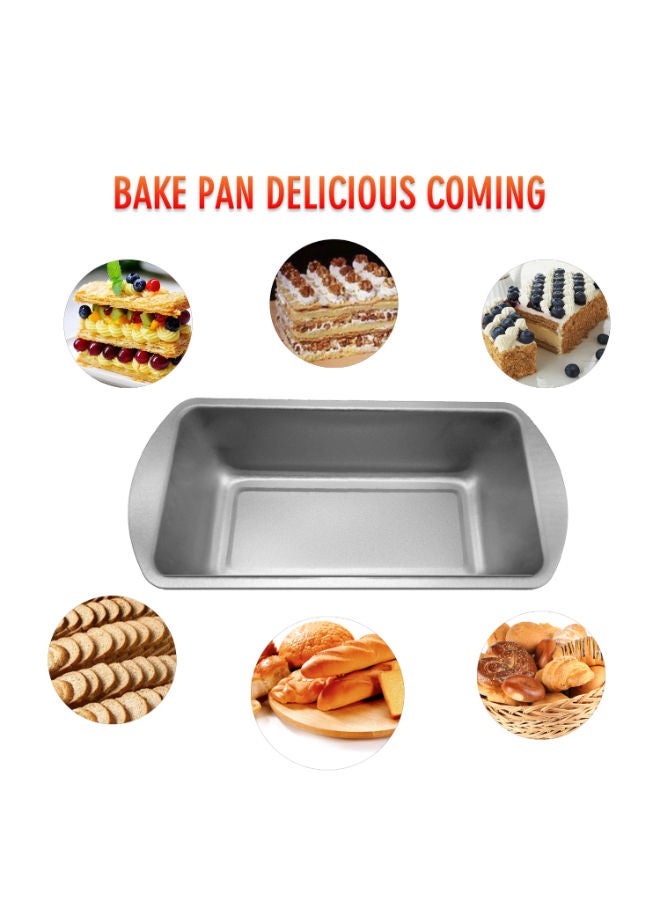 NIBEMINENT Nonstick Bakeware Pan Silver 26 x 7 14centimeter - Image 2