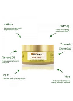 Pure Elements Glow Cream Whitening And Brightening Nourishing Night Cream Haldi Kesar Badam For Brighter Skin 80 G (Pack Of 1)  - Image 4