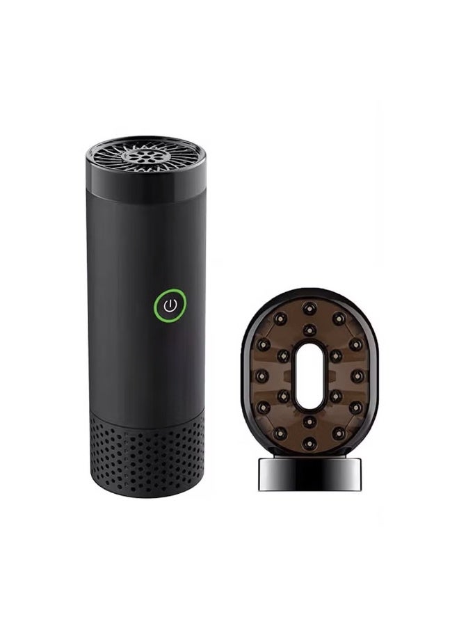 Rechargeable Electric Incense Burner for Car, Home and Hair - Black  - Image 1