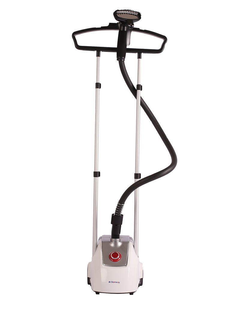 Starway 2.5 Lt Garment Ironing Steamer, 2000 W, Adjustable Stand , Suit Hanger, Silver - Image 1