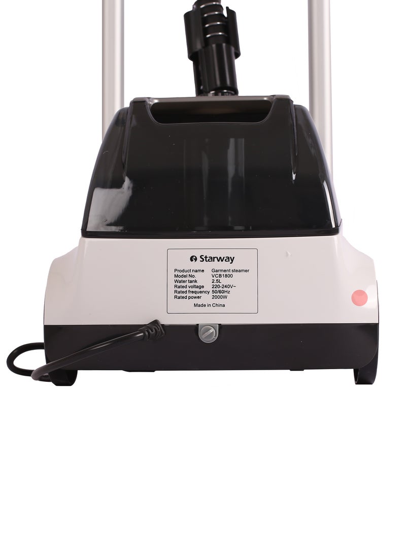 Starway 2.5 Lt Garment Ironing Steamer, 2000 W, Adjustable Stand , Suit Hanger, Silver - Image 4