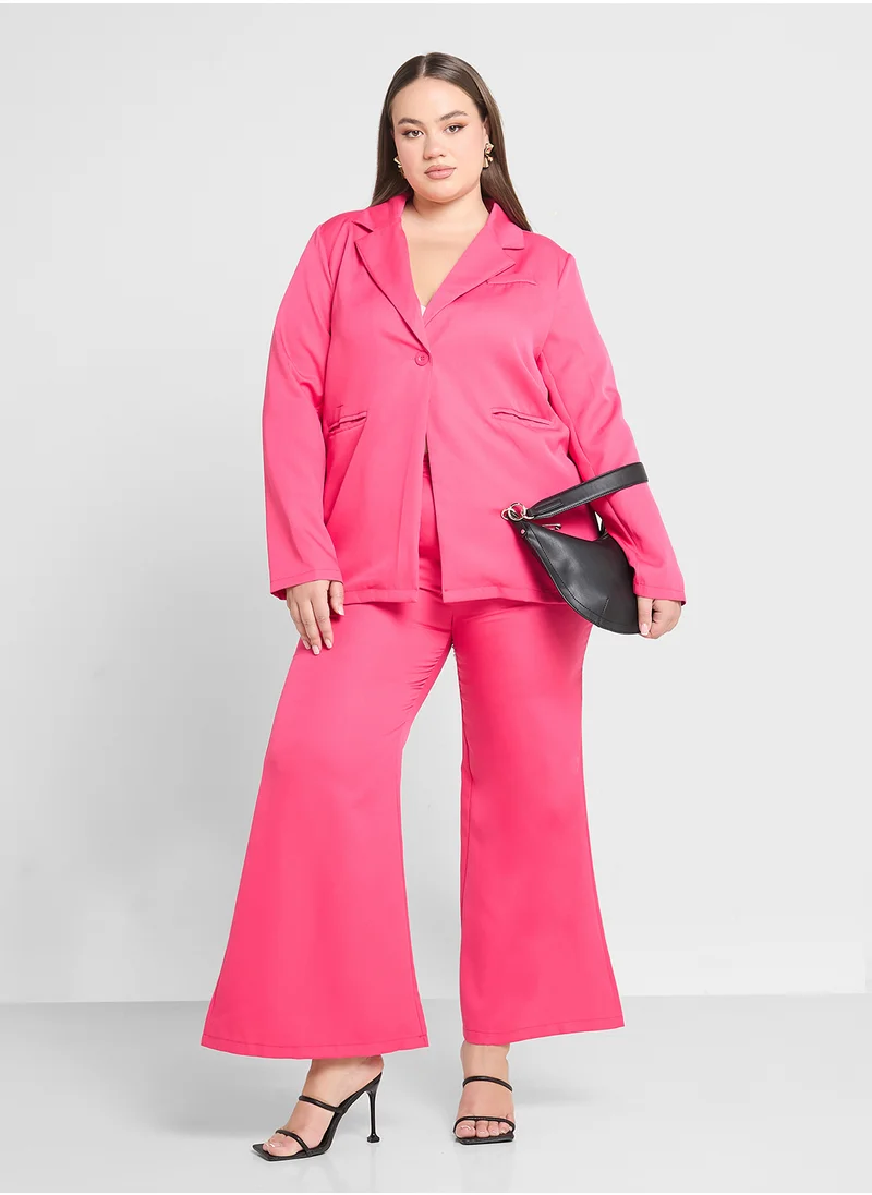 جينجر بلس Tailored Blazer & Pants Coord Set