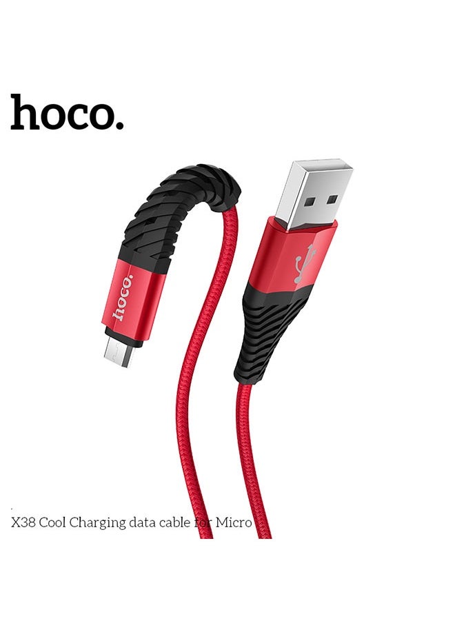hoco. X38 Cool Charging data cable for Micro  - Image 3