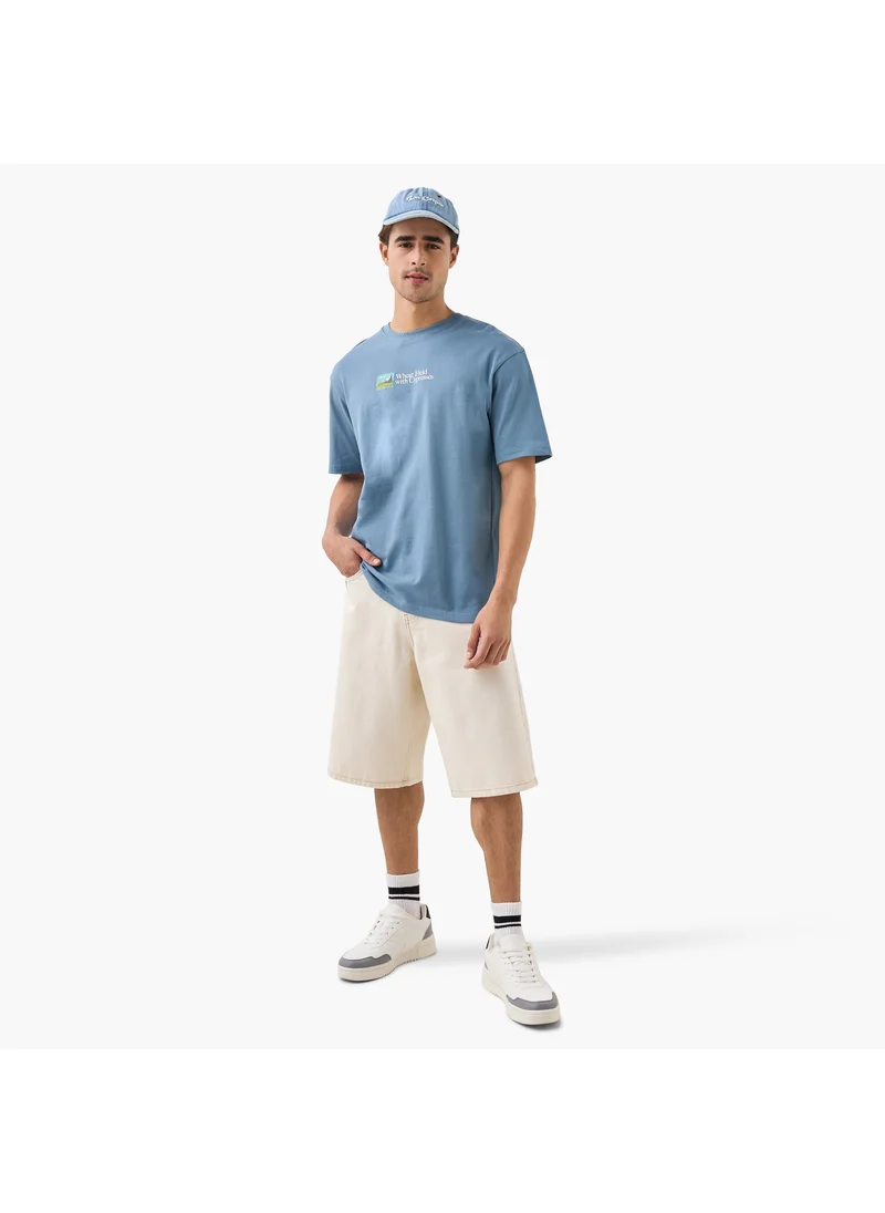 Lee Cooper Lee Cooper Regular Fit Denim Shorts with Pockets