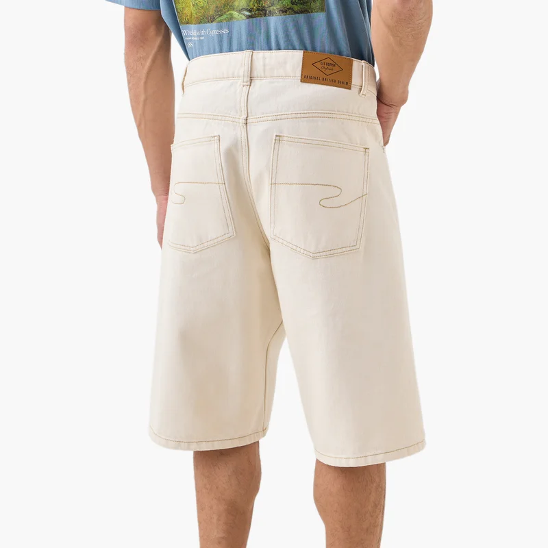 Lee Cooper Lee Cooper Regular Fit Denim Shorts with Pockets