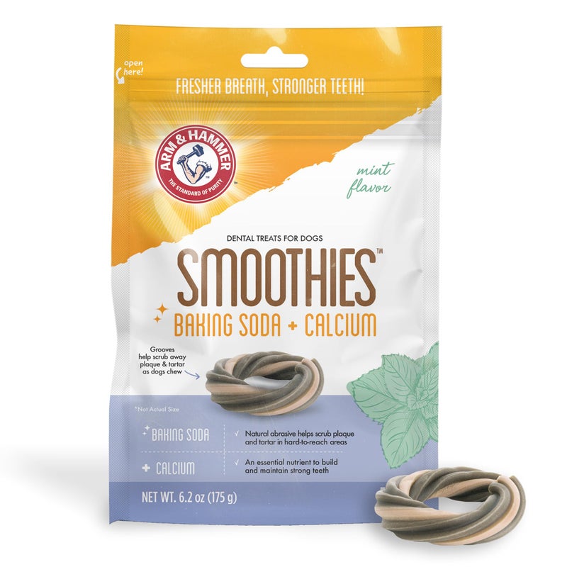 Arm & Hammer for Pets Ringers Dental Treats for Dogs | Dental Chews Fight Bad Dog Breath, Plaque & Tartar Without Brushing | Fresh Mint Flavor, 5 Count - Image 1