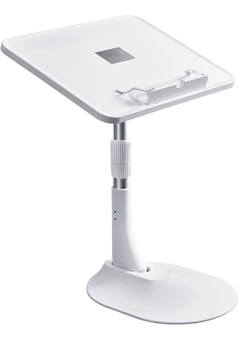 Captaintech Lap Desk for Kids Adjustable Angle Height Book Stand Holder with Paper Clips Small Lap Tray Table for Reading Writing Watching Eating Kids Lap Desk for Couch Sofa Bed Car Seat  - Image 1