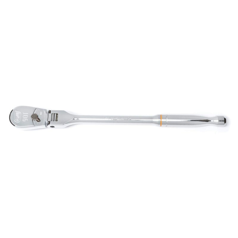 GEARWRENCH 4 Piece 1/4", 3/8" & 1/2" Drive 90 Tooth Full Polish Flex-Head RATCHET Set - 81230T, Multicolored - Image 3