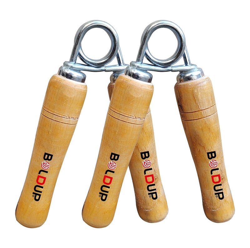 IFOLDUP ® Wrist Exerciser with Hand Gripper Fitness Gym Wooden Hand Grip Hand-strengthening exercises for women and men - Image 1