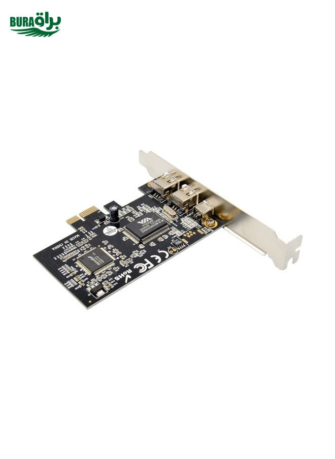 BURAQ ST21 PCI-E X1 FireWire VT6308 1394A 2+1 Video Capture Card  - Image 4