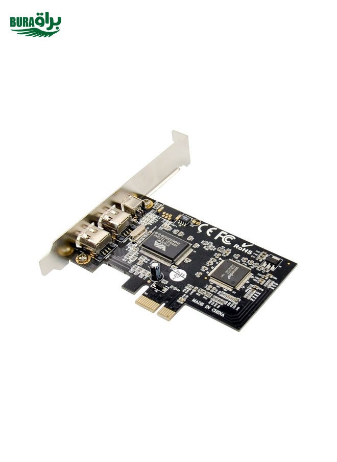 BURAQ ST21 PCI-E X1 FireWire VT6308 1394A 2+1 Video Capture Card  - Image 5