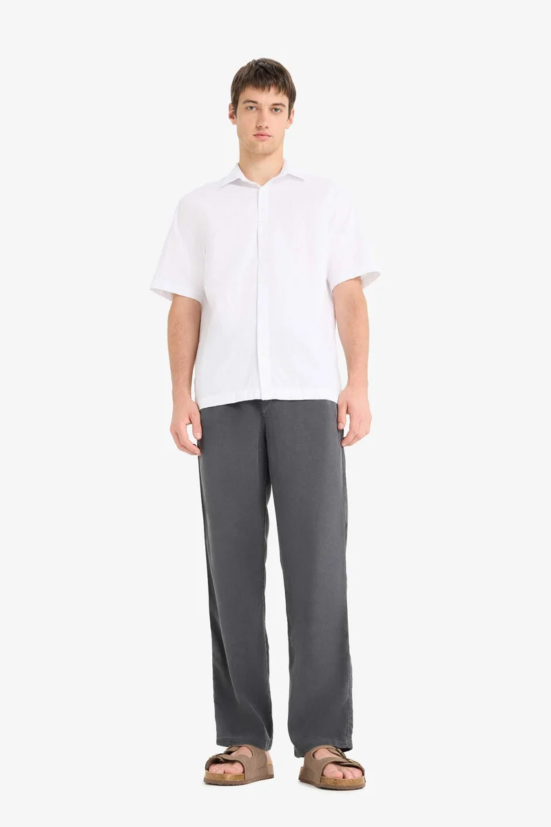 ديفاكتو Regular Fit Shirt Collar Short Sleeve Shirt