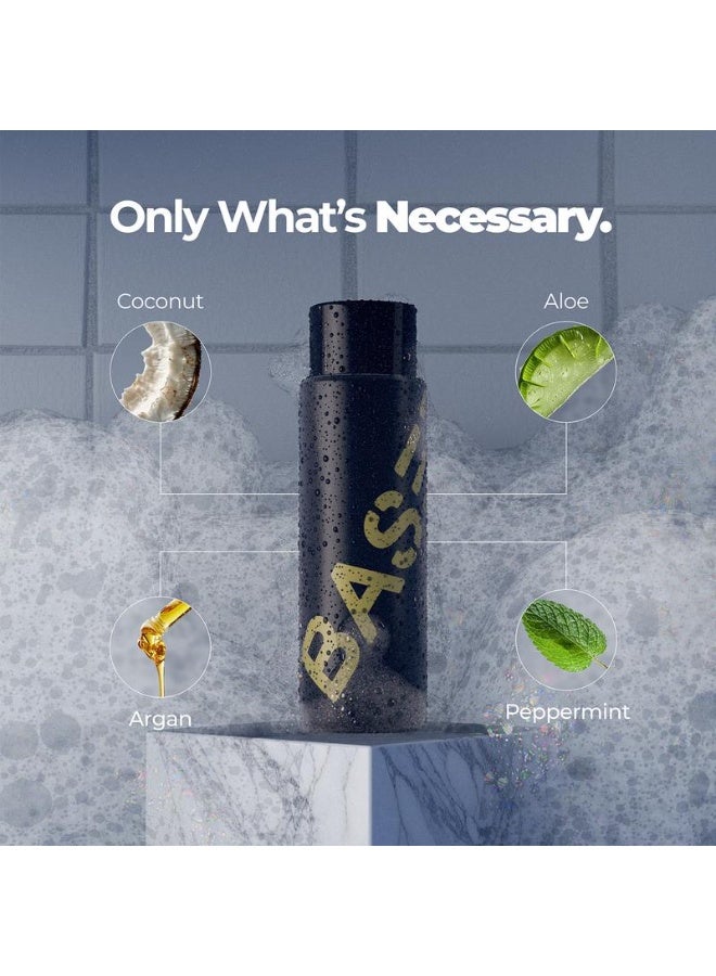 Based Bodyworks Shampoo | 100% Natural, Gentle Cleansing, u0026 Nourishing | For All Hair Types | With Peppermint Oil, u0026 Coconut Oil, Cleansing Shampoo for Men, No Sulfates, Parabens or Phthalates, 250ML - Image 4