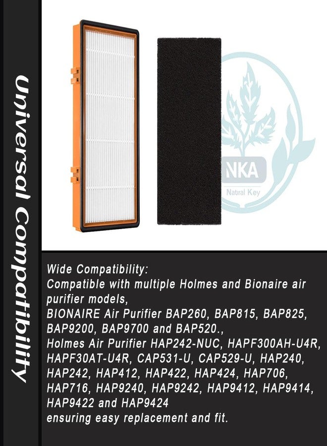 NKA AER.1 HAPF30AS 3-in-1 Smoke Grabber True HEPA Activated Carbon Air Filter Replacement Compatible with Smoke Grabber AER.1 HAPF30AS-U4R Air Purifier - 10" x 4.6" x 1.38", 2 Pack +4 Pre-filter - Image 3