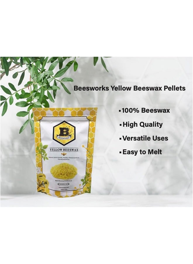 Beesworks - Beeswax Pellets Yellow 1Lbcosmetic Gradetriple Filtered Beeswax (1) - Image 1
